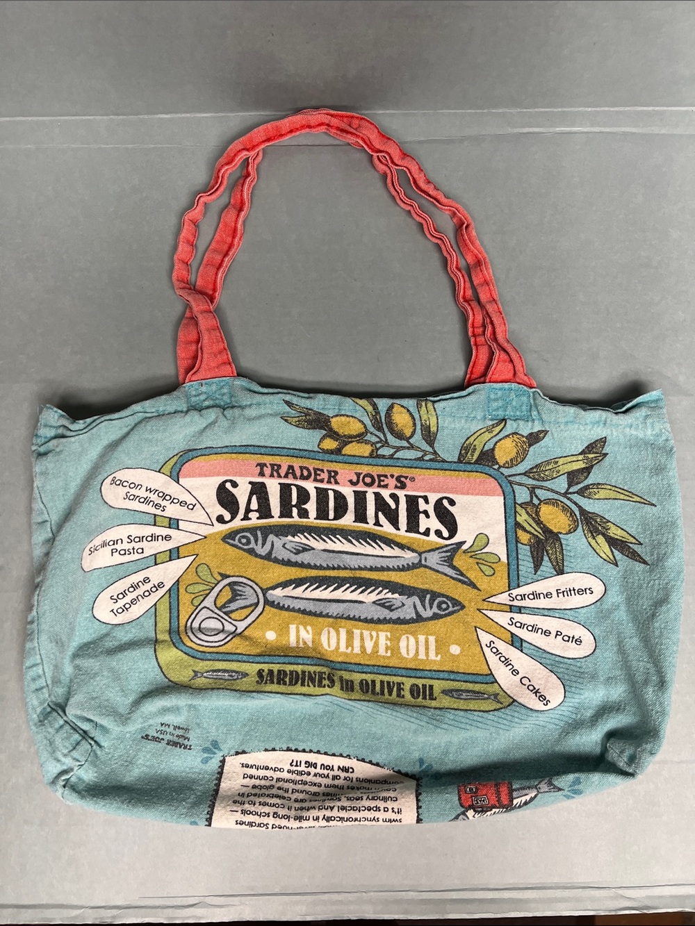 Trader Joe's Sardines Canvas Tote Bag